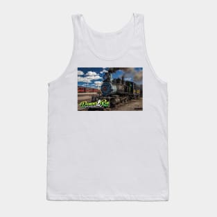 Denver and Rio Grande 425 Steam Locomotive at Antonito Colorado Tank Top